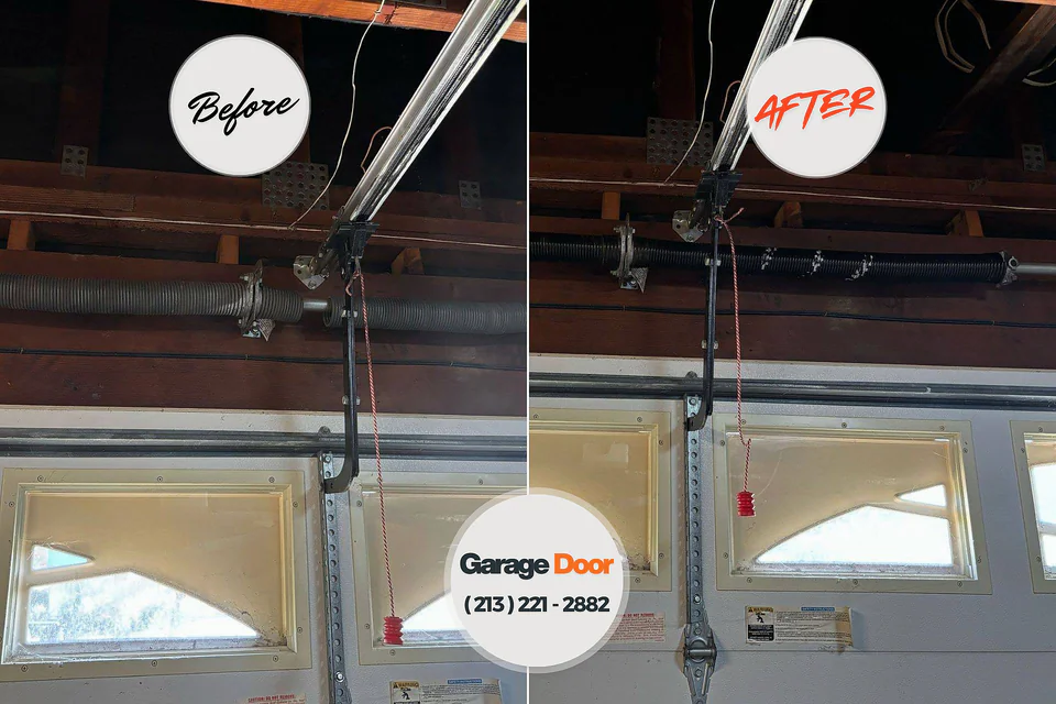 Before and after: garage door repair Windhover Tangelo Park